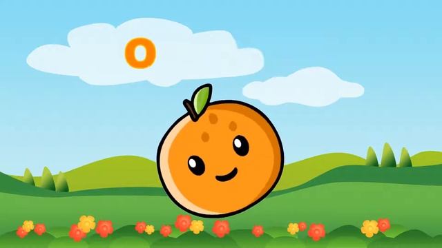 Learn English Words and Spelling Video For Kids and Toddlers | Pre School | Fruits | ORANGE 🍊 смотреть онлайн
