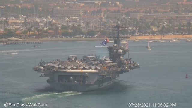 USS Abraham Lincoln (CVN-72) Inbound San Diego W/a Full Deck!