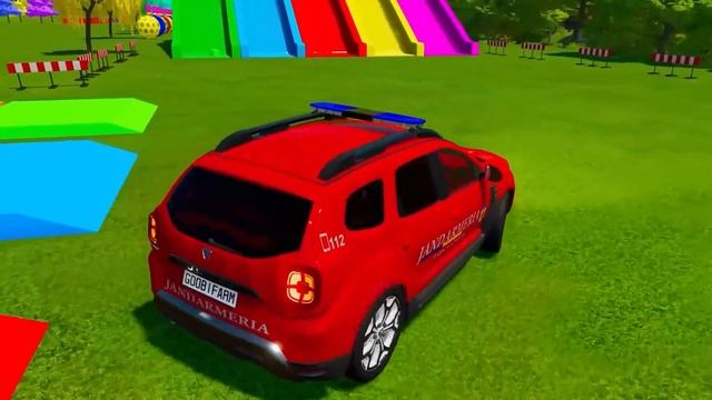 TRANSPORTING COLOR DODGE, DACIA, AMBULANCE VANS IN COLOR GARAGES! - Farming Simulator 22 смотреть онлайн