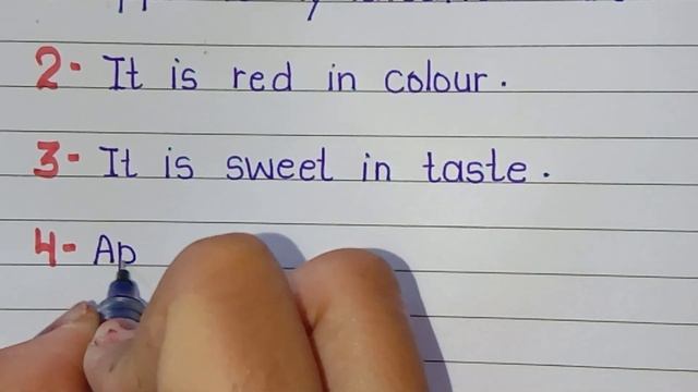 5 Lines On Apple 🍎 || My favourite fruit Apple essay || Apple || смотреть онлайн