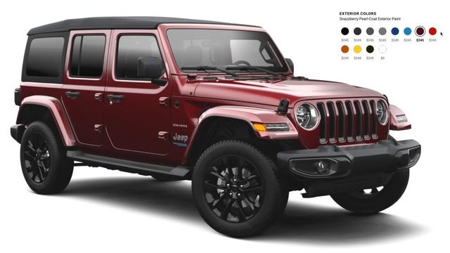 Jeep Wrangler Sahara 4XE Colors - January 2021 смотреть онлайн