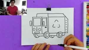 МУСОРОВОЗ рисуем машинку