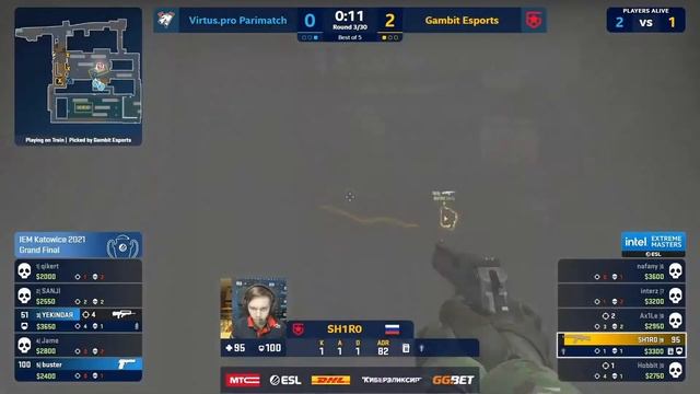CSGO:ЧЕМПИОНСКАЯ СНГ ЗАРУБА!GAMBIT vs VIRTUS PRO | IEM Katowice 28.02.2021 смотреть онлайн