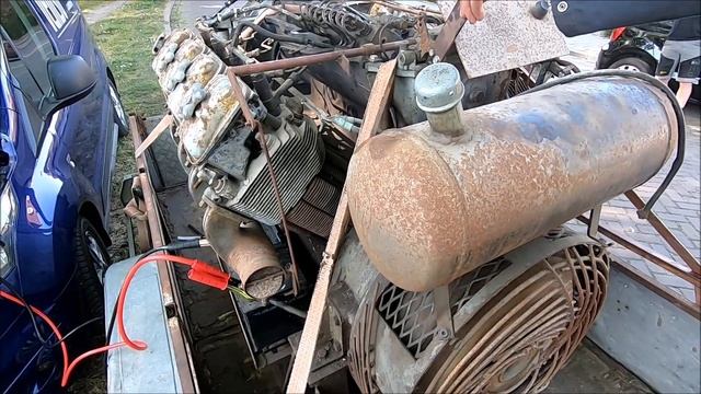 SOUND | Magirus Deutz V8 Diesel First Start In 10 Years! | Aircooled Deutz F8L714