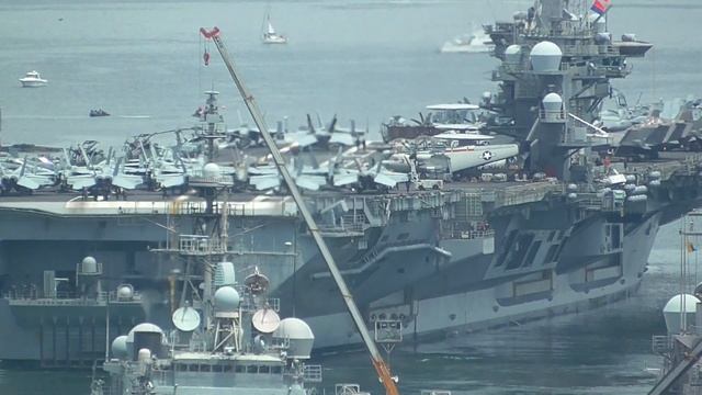 USS Abraham Lincoln (CVN-72) Departs From Yokosuka