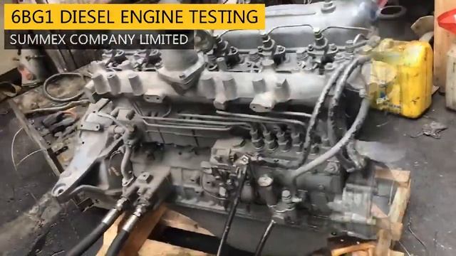 Used Isuzu 6BG1 Diesel Engine Testing смотреть онлайн
