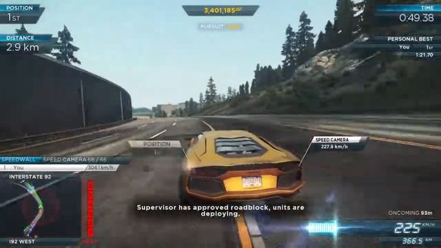 NFS Most Wanted 2012 (PC) Gameplay - Trail Blazer - Lamborghini Aventador смотреть онлайн