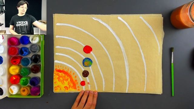 Рисуем КРАСКАМИ все ПЛАНЕТЫ Солнечной системы смотреть онлайн