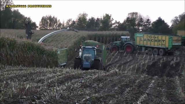 Mais Hakselen 2017 : Vital Laschet & Wiesemes / 2x Claas Jaguar / 13 x Fendt / part 3 смотреть онлайн