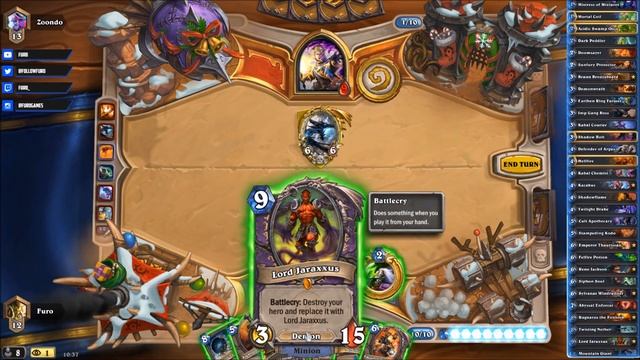 Hearthstone | deathfi9ther's RENO KAZAKUS WARLOCK Deck | STANDARD | GADGETZAN Furo смотреть онлайн