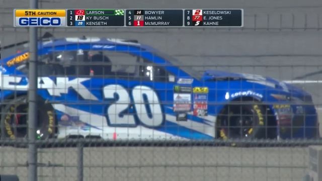 Мэтт Кенсет сильно врезается в стену | ФОНТАНА 2017 | NASCAR on FOX смотреть онлайн