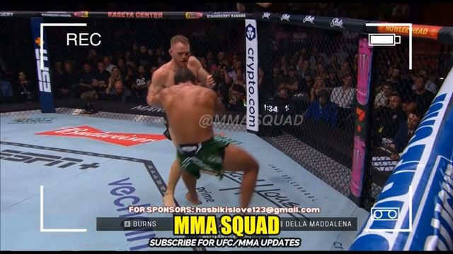 Jack Della Maddalena KO Gilbert Burns *UFC 299*