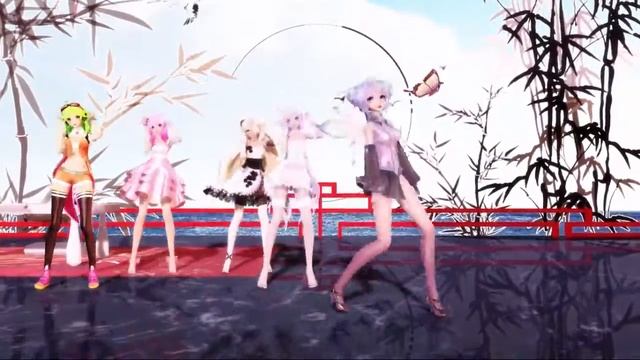 [MMD] Kimagure Mercy (ft. Meiji, Gumi, Aoki, Miku, and Mayu) смотреть онлайн