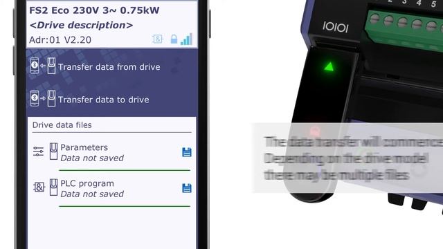 OPTISTICK Smart Transfer data from OPTIDRIVE to smart phone via OPTITOOLS Mobile App смотреть онлайн