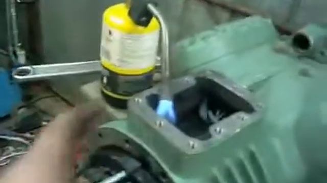 Bitzer V4 Semi Hermetic Compressor Motor End Pt2   The Stator Wmv