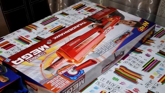 NERF Thunderhawk Mega Accustrike ОТКРЫВАЕМ ТЕСТИРУЕМ СТРЕЛЯЕМ смотреть онлайн