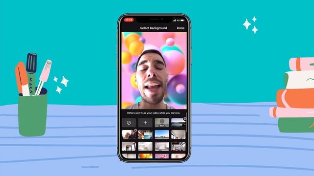 How to blur and change Microsoft Teams background on iPhone (iOS) смотреть онлайн