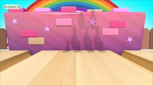 Машинки играют в боулинг - учим цвета