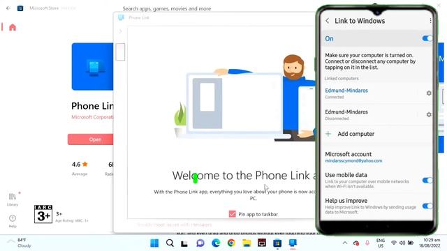 How To Link Android Phone To Windows 11 | Your Phone Companion App | Tagalog Tutorial смотреть онлайн