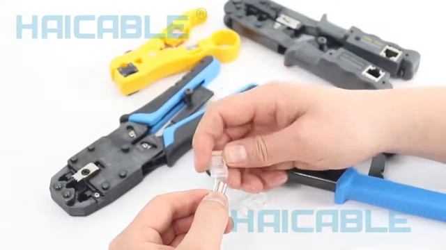 RJ45 / RJ12 Regular And End-Pass-Through Connectors Crimper HT-268R смотреть онлайн