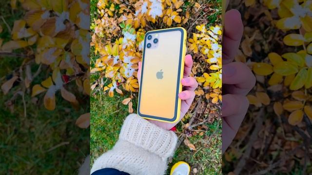 Чехол противоударный лимонно-прозрачный для iPhone 11 Pro Max смотреть онлайн