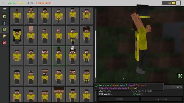 Cursed Yellow Steve Cosmetics Skinpack 2024 | Minecraft Skinpack | WORKS ON HIVE (PC,iOS,ANDROID) смотреть онлайн