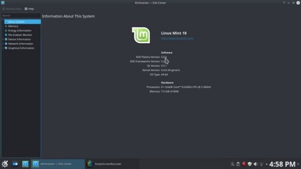 Linux Mint 18 KDE - Beta Overview