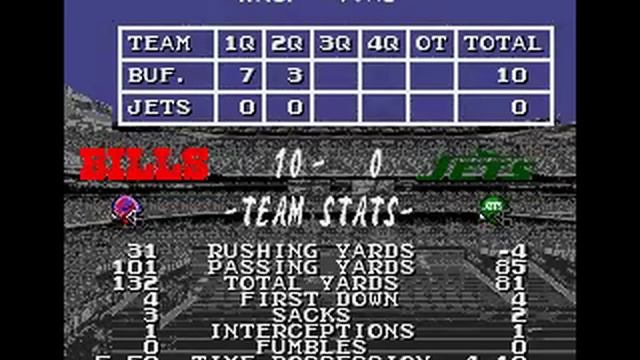 Tecmo Super Bowl 2 (Genesis) - Buffalo Bills - Week 1 смотреть онлайн