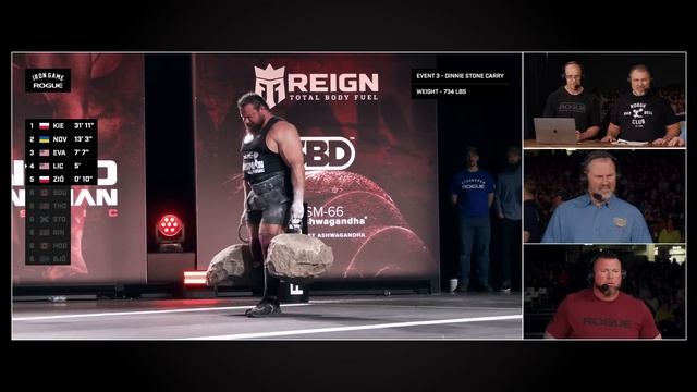 Full Live Stream - Dinnie Stone Carry | 2024 Arnold Strongman Classic