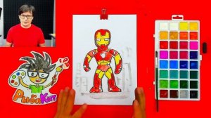 БОЛЬШОЕ рисование  РыбаКит папа рисует