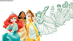 Disney Princesses 👑💖 Coloring Pages #54🎨🌷 Aurora🌷 Ariel👑 Принцессы Диснея Раскраска💖 Ариель #54