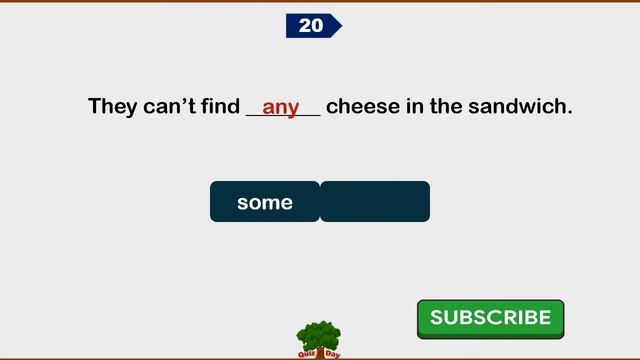 Some and Any Quiz / How Well Do You Know about These Two Determiners? смотреть онлайн