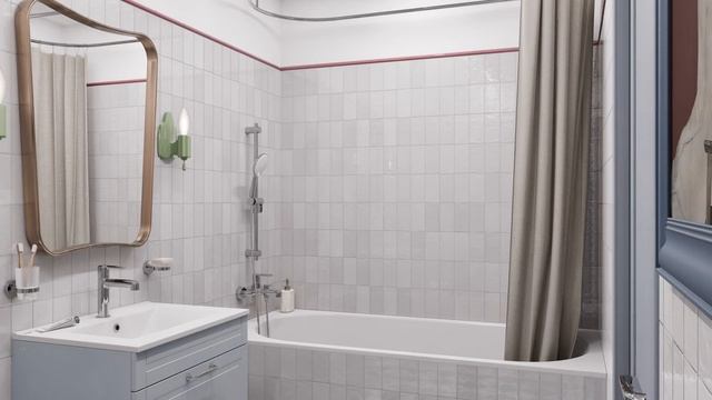 Ванная комната 5,1 кв.м. смотреть онлайн