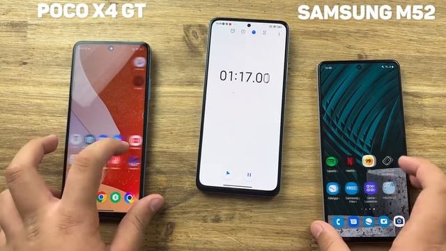 Poco X4 GT VS Samsung M52 - First SPEED TEST смотреть онлайн