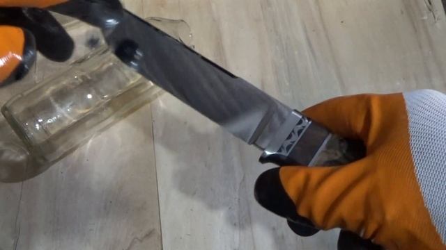 Нож из CPM S125V. Тест по стеклу смотреть онлайн