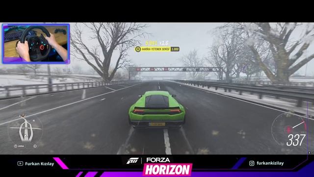 Lamborghini Huracan - Forza Horizon 4 | Logitech G29 Similator gameplay смотреть онлайн