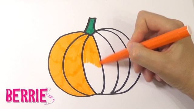 Раскраска для детей ТЫКВА | Color&Berries смотреть онлайн