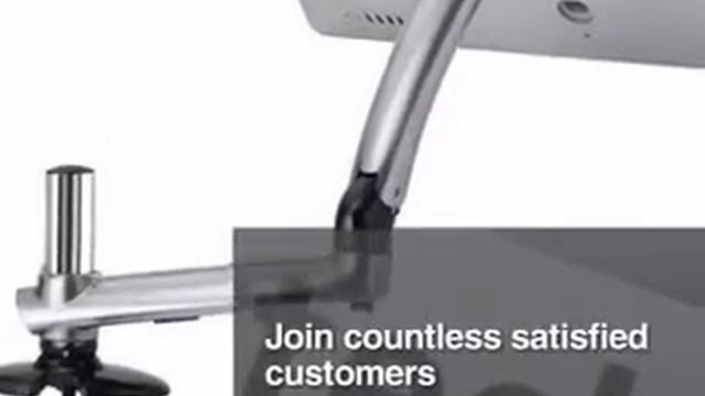 Expandable Apple Desk Mount Spring Arm - Silver - www.cotytech.com смотреть онлайн