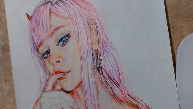 Realistic Drawing Zero Two | Cosplay @statffor - Darling in the Franxx смотреть онлайн