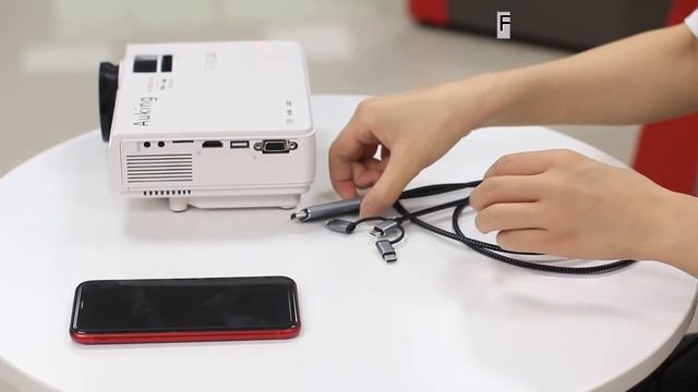 M8-F - iPhone-3(2) in 1 HDMI Cable Adapter - AuKing projector смотреть онлайн