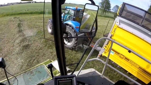 Driver view | Pohled řidiče - Claas Jaguar 850 | Senáž jetele [GoPro] смотреть онлайн