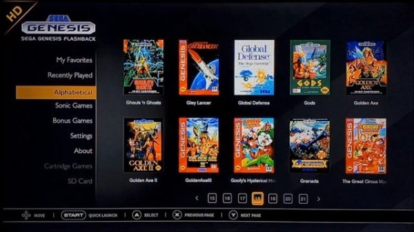 Firmware and Games Update for Sega Genesis Flashback 2018 By AtGames