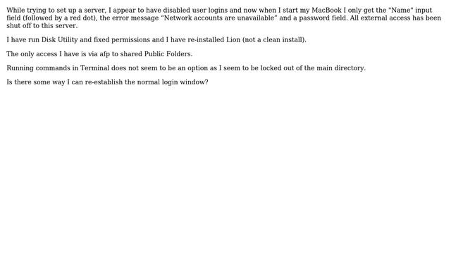 Apple: "Network accounts are unavailable" when logging into OS X Lion Server (2 Solutions!!) смотреть онлайн