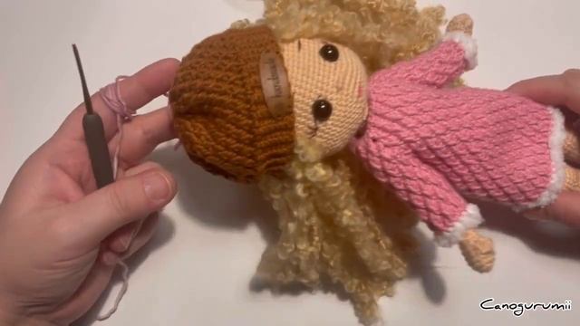 Amigurumi Melisa Bebek Yapımı🌸3/4 Eng Subtitles (face Forming,hair,hat,saç,yüz, şapka)amigurumidoll