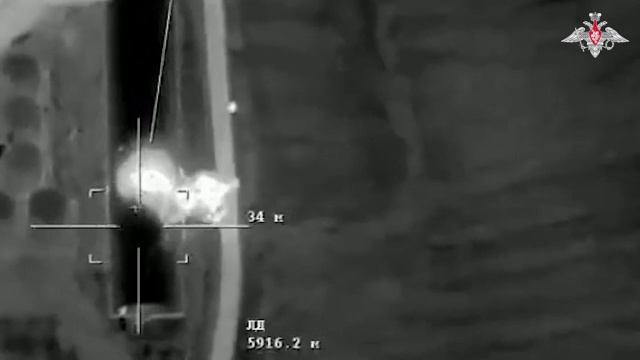 МО РФ показало кадры ракетного удара с 