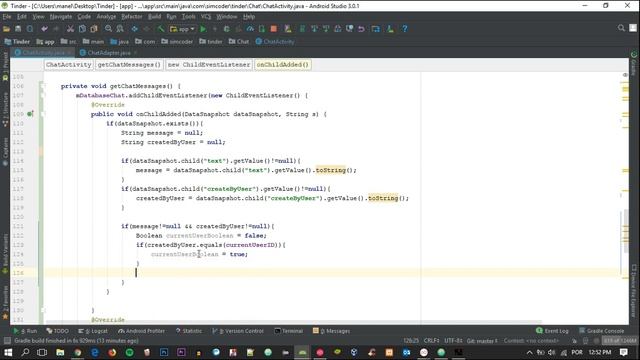 Make An Android App Like TINDER - part 17 - Displaying Chat's Messages смотреть онлайн