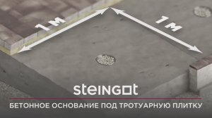 Тротуарная плитка на бетонное основание