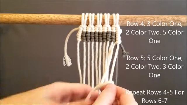 Macrame A to Z Series - Letter J Using Vertical Double Half Hitch Knots! смотреть онлайн
