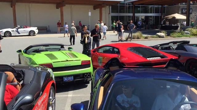 Liberty Walk Ferrari 458 Widebody and Lamborghini Aventador have REVVING CONTEST. Listen To this!!! смотреть онлайн
