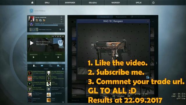 CS:GO GIVEAWAY !!! - MAC-10 | Rangeen ( FT ) COMPLETED смотреть онлайн